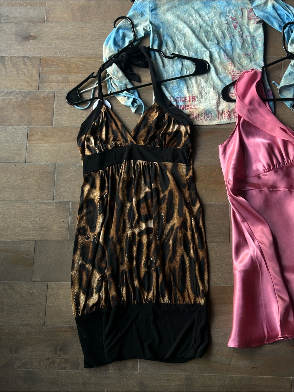 Sleeveless Animal Print Slip Dress in Brown and Black